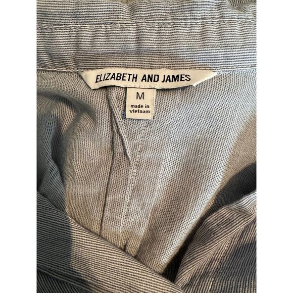 ELIZABETH and JAMES Women’s Casual Button Down Shirt BLOUSE Long Sleeve Medium - Picture 5 of 6